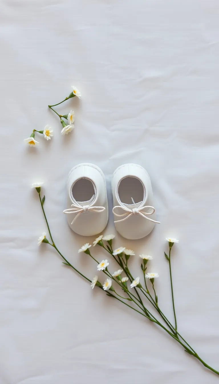 Baptism invitation First Shoes