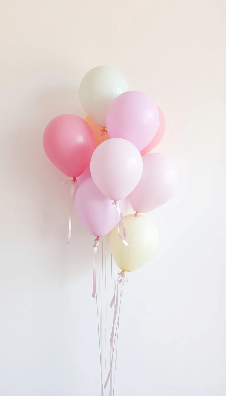 Baptism invitation Balloon Bunch