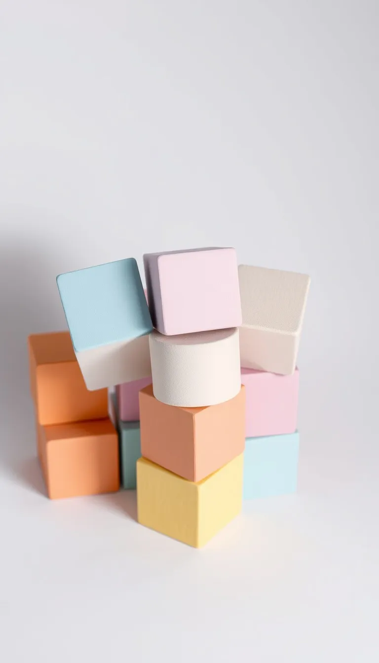 Baptism invitation Wooden Blocks