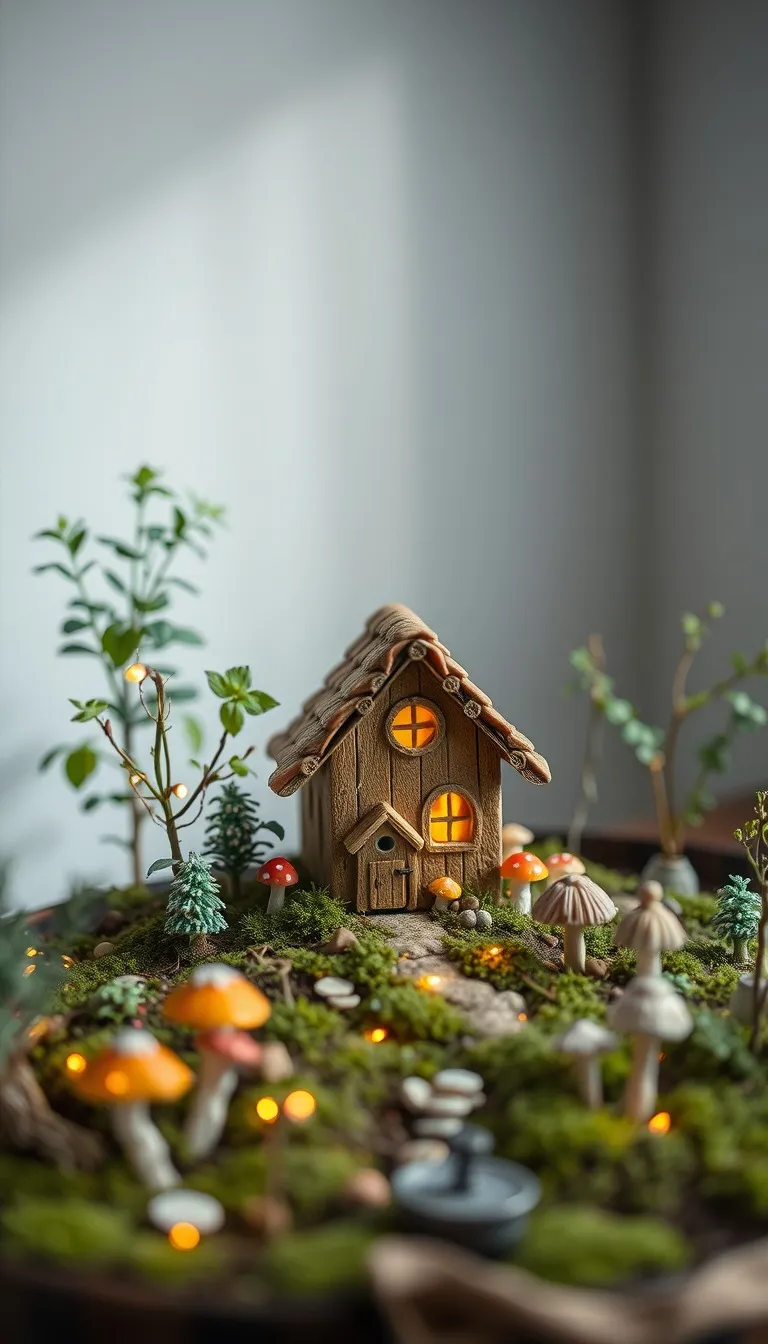 Baptism invitation Fairy Garden