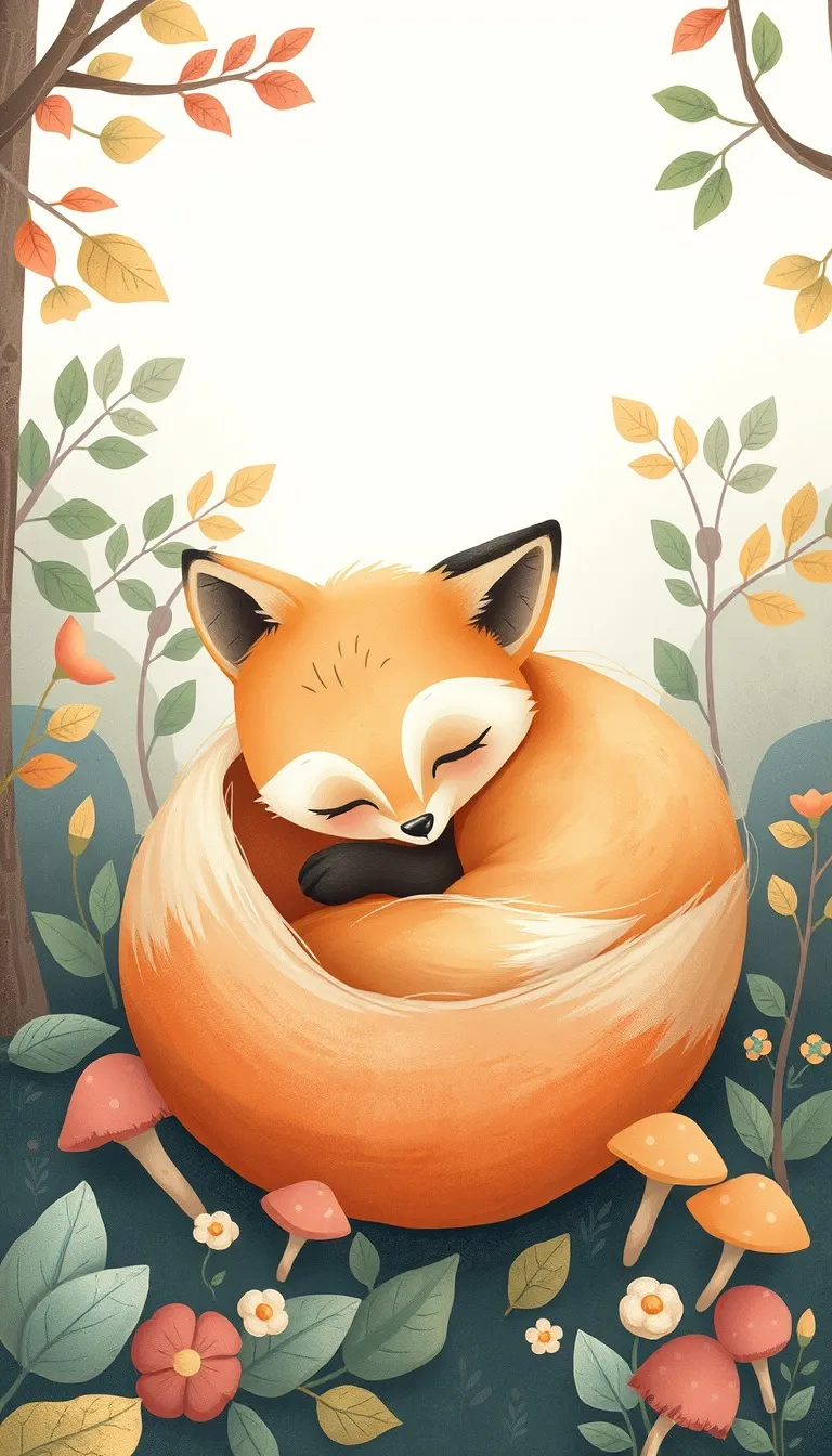 Baptism invitation Little Fox