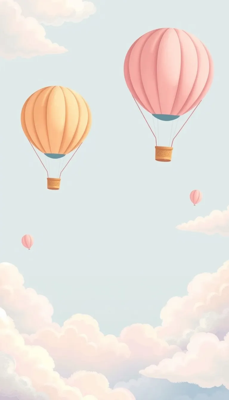 Baptism invitation Pastel Balloons