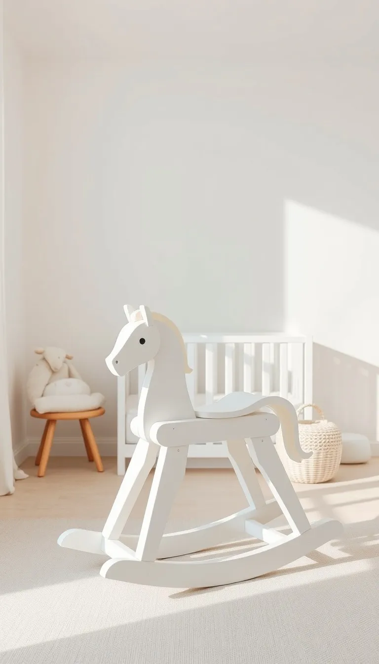 Baptism invitation Rocking Horse