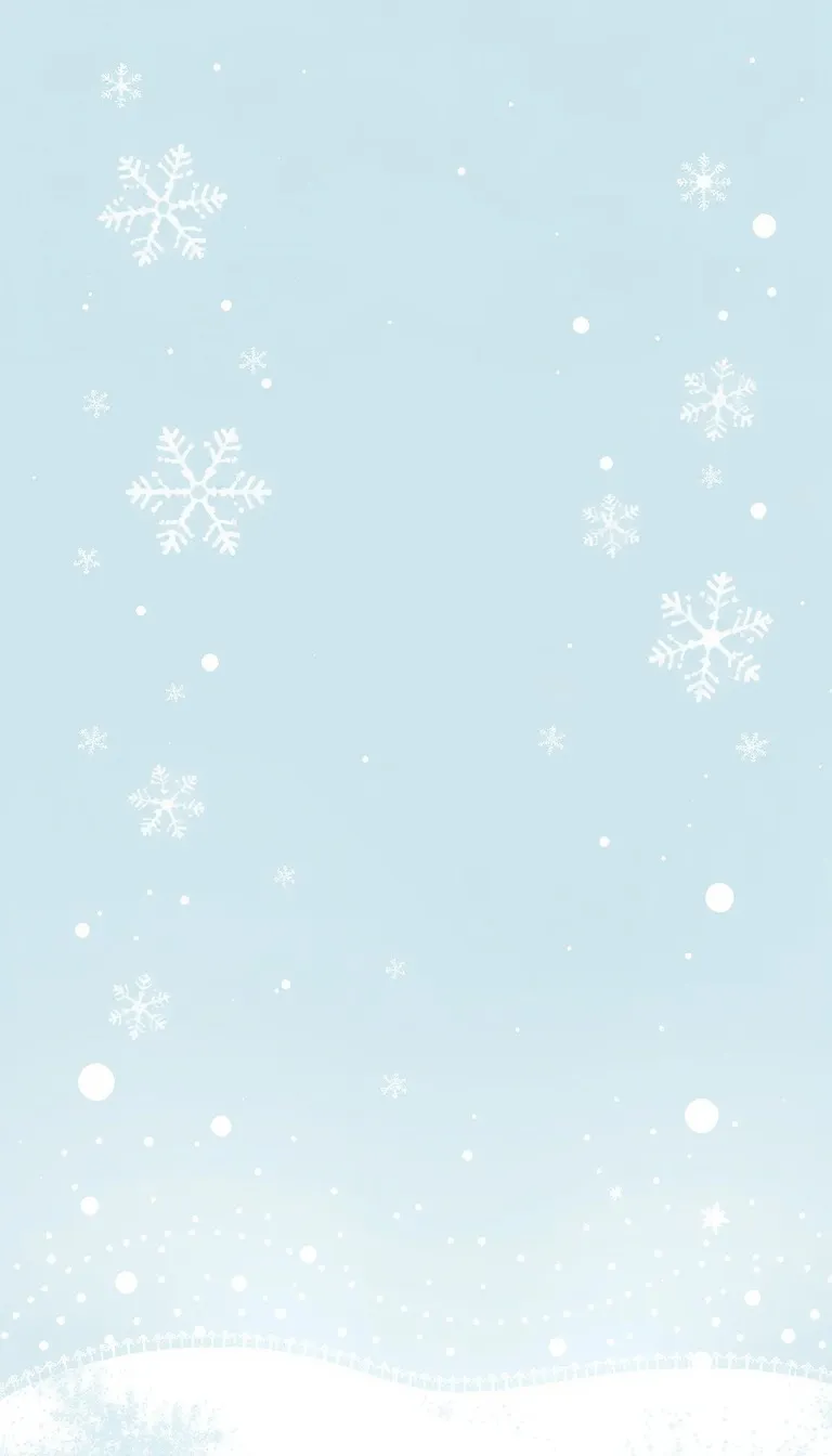 Baptism invitation Snowflakes