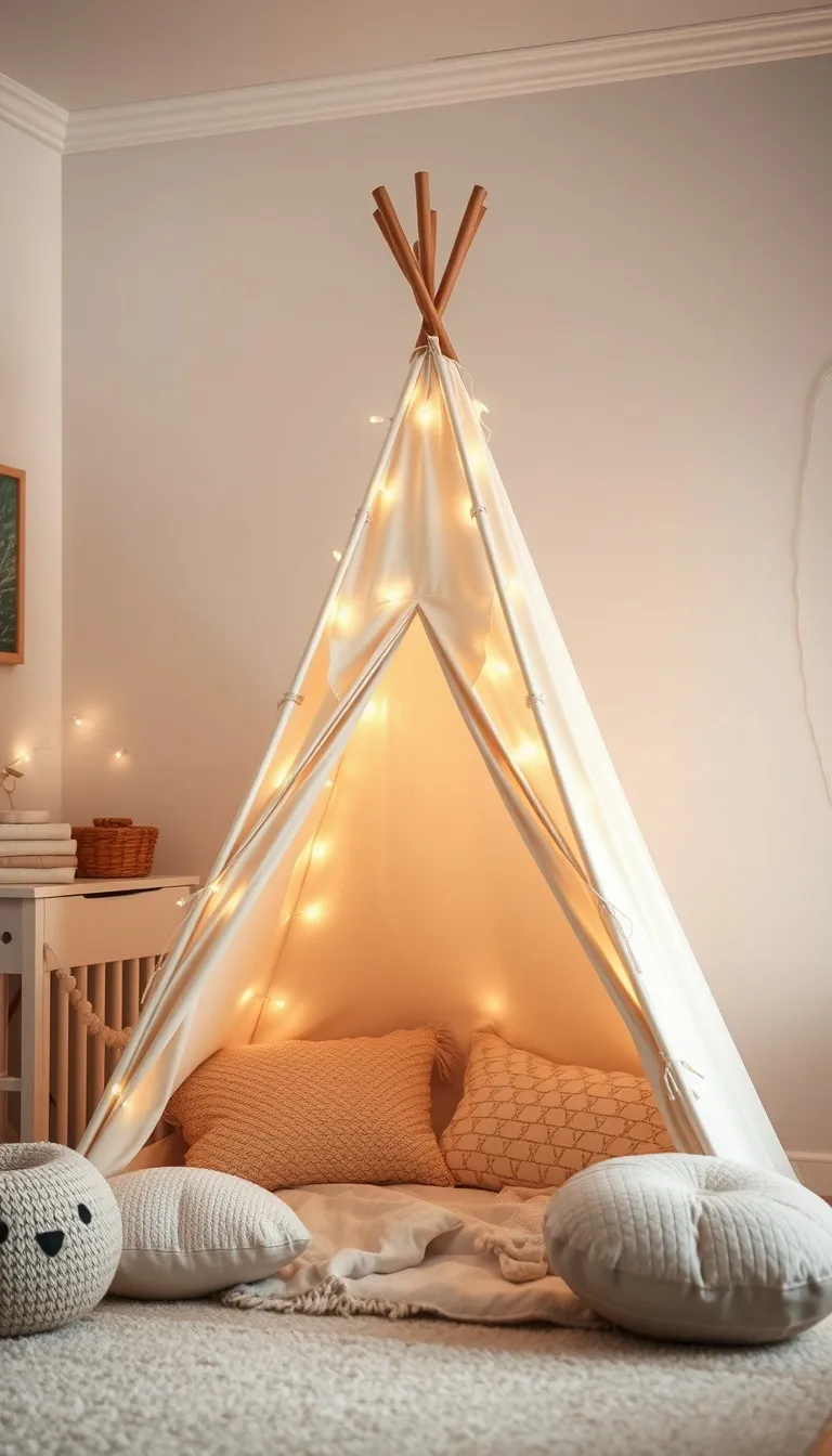 Baptism invitation Play Teepee