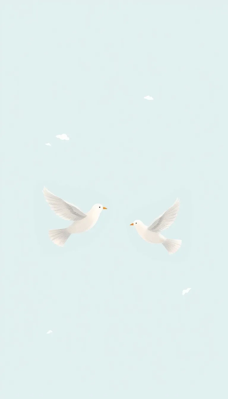Baptism invitation White Doves
