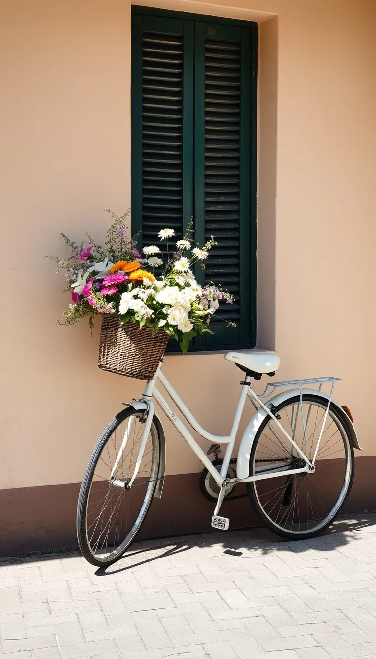 Civil Ceremony invitation Flower Bicycle