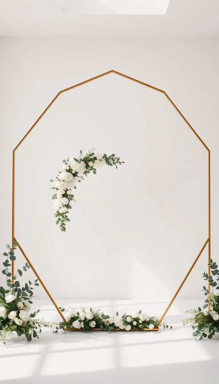 Civil Ceremony invitation Geometric Arch