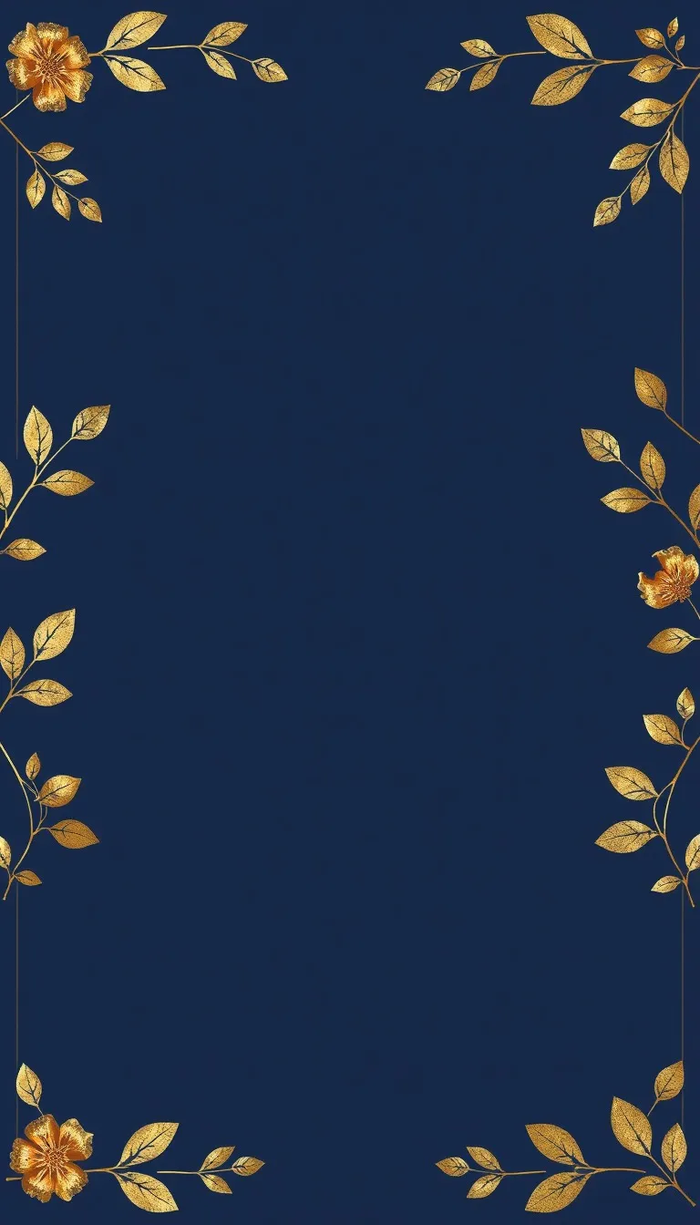 Civil Ceremony invitation Navy & Gold