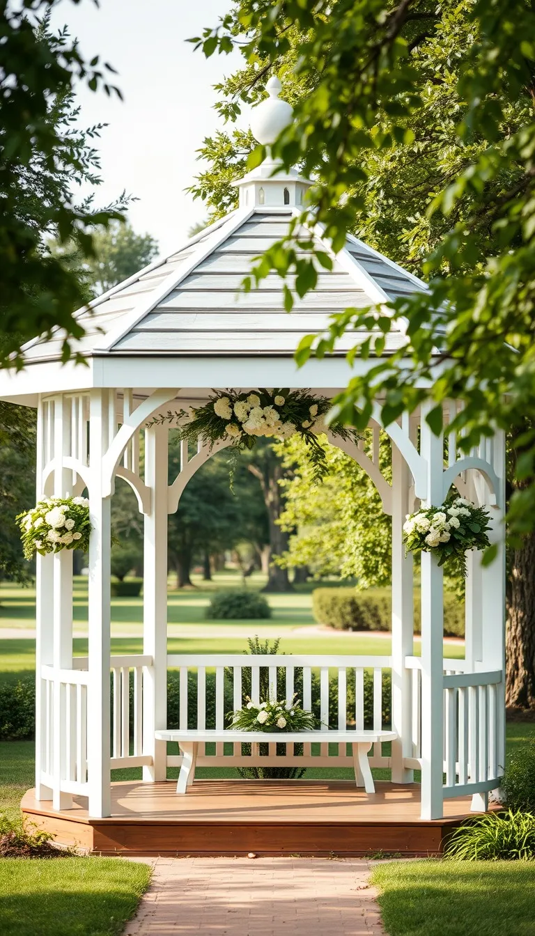 Civil Ceremony invitation Park Gazebo