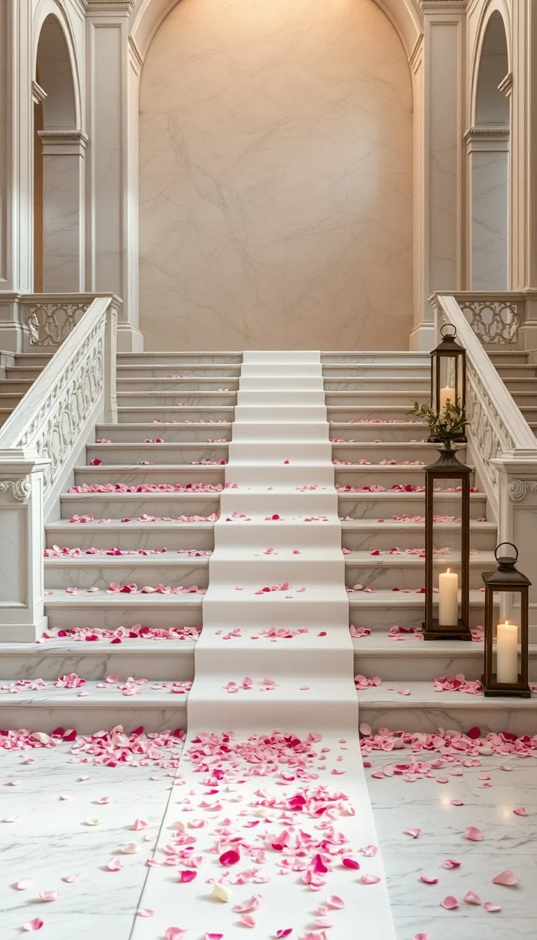 Civil Ceremony invitation Petal Stairs