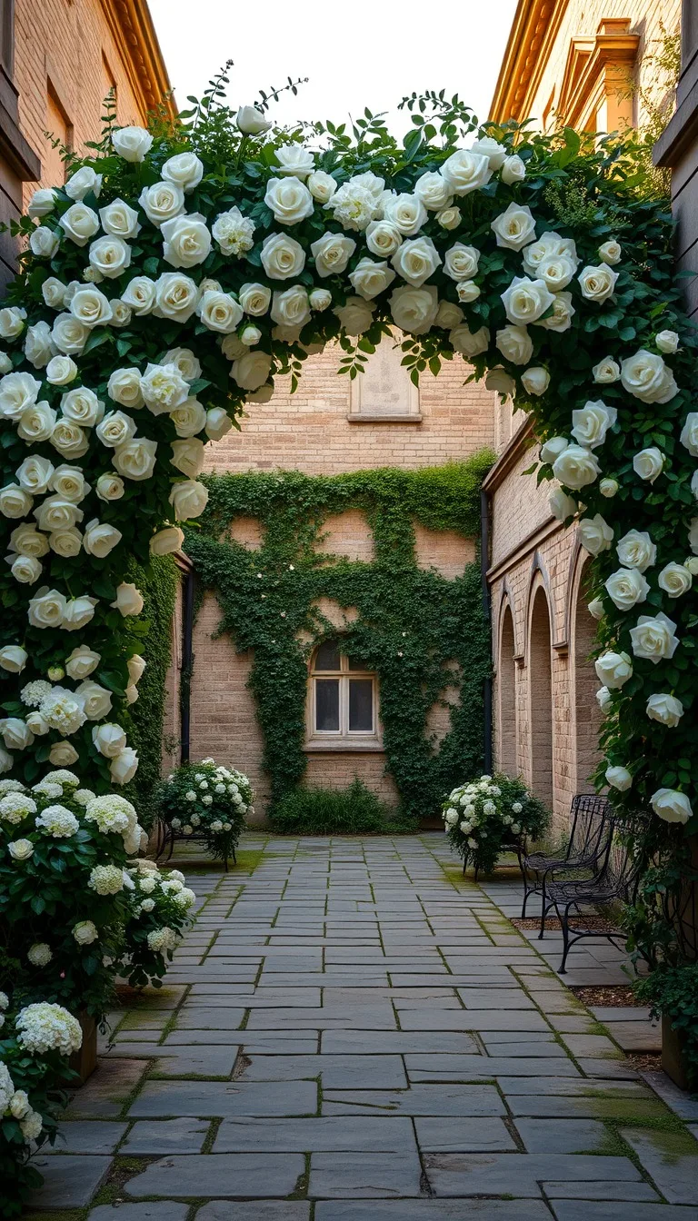 Civil Ceremony invitation Rose Archway