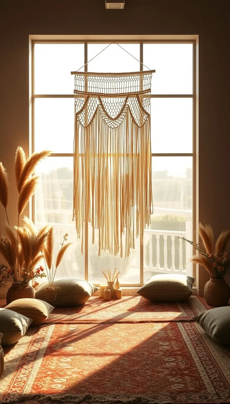 Wedding invitation Boho Macrame