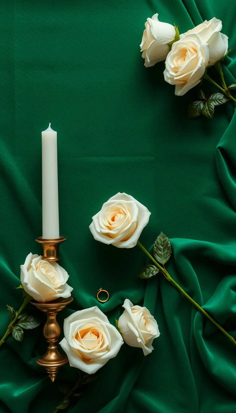 Wedding invitation Emerald Velvet