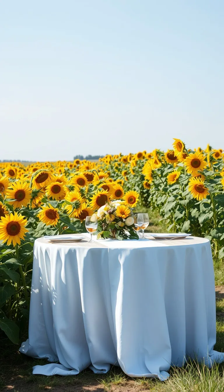 Wedding invitation Sunflower Field