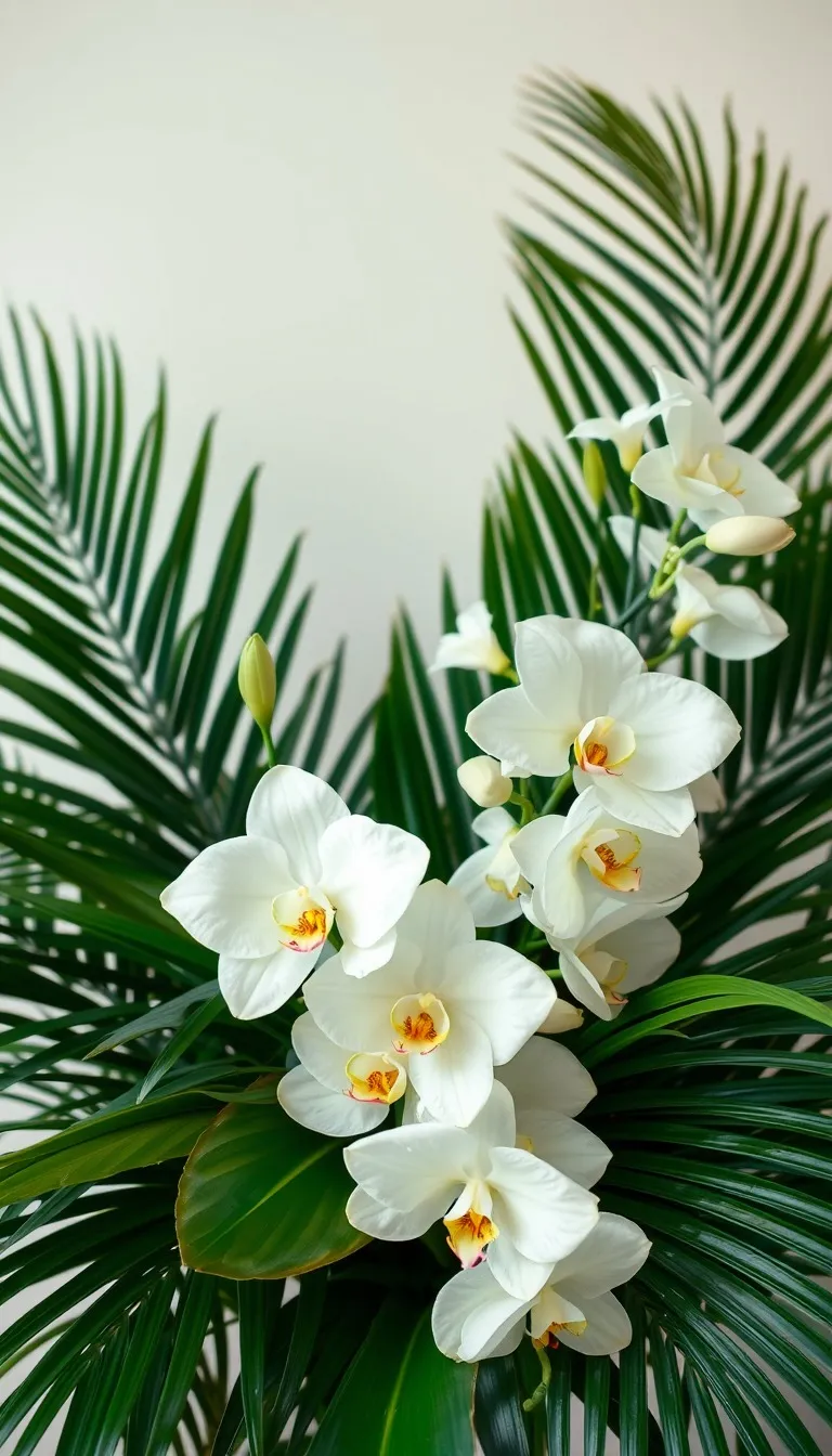 Wedding invitation Tropical Orchids